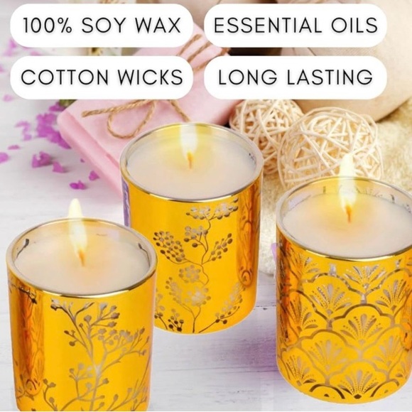 T & H Aromatherapy Decorative Scented Soy Candles Gift Set - Picture 4 of 7